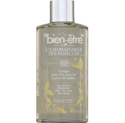 Eau de cologne notes parfumées de mandarine, fleur de coton, musc