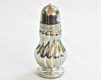 Silver Swirls Salt Shaker - Sweet Honesty